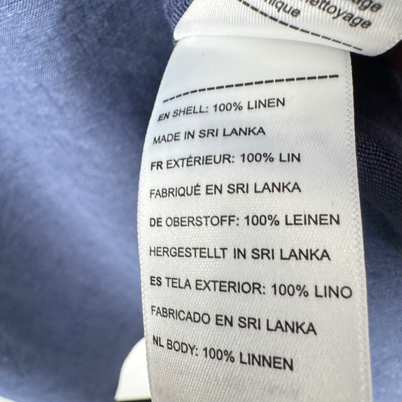 UNTUCKit Linen Short Sleeve Shirt Mens 3XL Blue Wrinkle Resistance Relaxed Fit - Picture 5 of 7